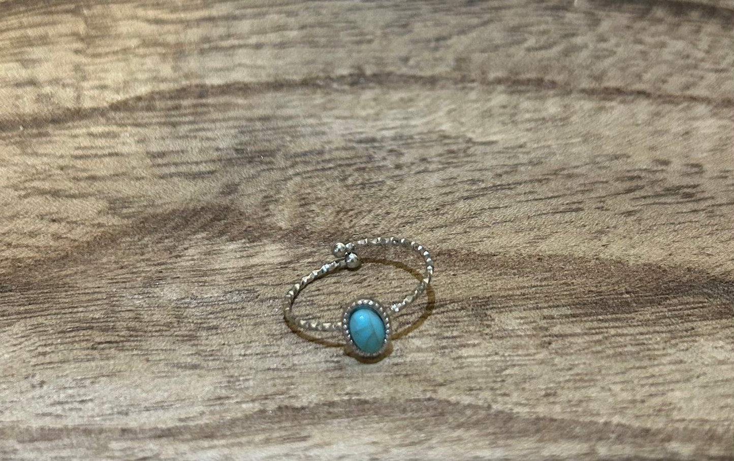 Turquoise adjustable ring